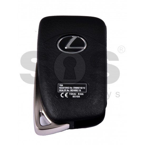 OEM Smart Key for Lexus LX 570 Buttons:2+1 / Frequency: 433MHz / Transponder: Texas Crypto / 128-bit / AES / First Page: A8 / Part No:89904-78400 / Immobiliser system: Smart Module / Keyless Go OEM Smart Key for Lexus LX 570 Buttons:2+1 / Frequency: 433MHz / Transponder: Texas Crypto / 128-bit / AES / First Page: A8 / Part No:89904-78400 / Immobiliser system: Smart Module / Keyless Go
