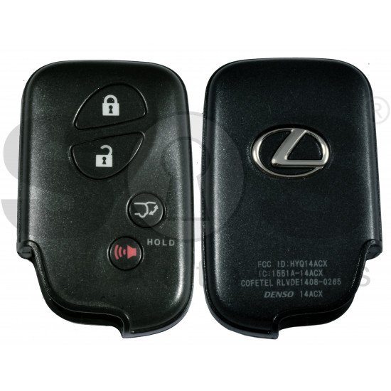 OEM Smart Key for Lexus LX570/RX350 2008+ Buttons:3+1 / Frequency: 315MHz / Transponder: TMS 37126 80 BIT / Part No: 89904-60061 /First Page : 98 /  Immobiliser system: Smart Module / Keyless Go
