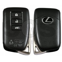 OEM Smart Key for Lexus RX 2015+ Buttons:3 / Frequency: 433MHz / Transponder: PCF TIRIS RF430 (8A) / First Page: A8 / Part No: 89904-48K60; 89904-48L01; 89904-48K90; 89904-48L00; 89904-48J50 / Model: BP1EW / Keyless Go