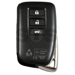 OEM Smart Key for Lexus RX 2015+ Buttons:3 / Frequency: 433MHz / Transponder: PCF TIRIS RF430 (8A) / First Page: A8 / Part No: 89904-48K60; 89904-48L01; 89904-48K90; 89904-48L00; 89904-48J50 / Model: BP1EW / Keyless Go