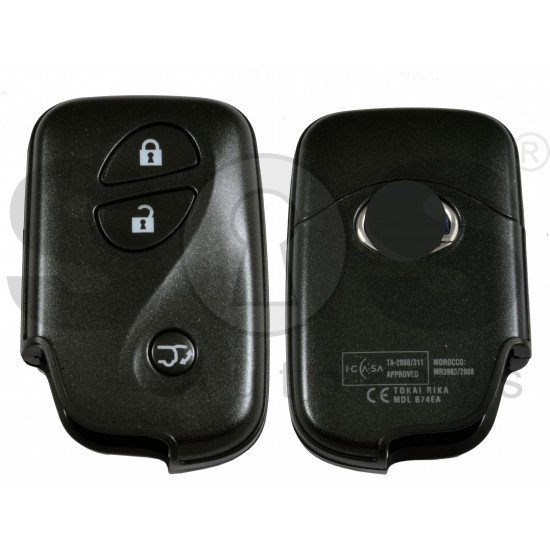 OEM Smart Key for Lexus RX2010-2015 Buttons:3 Frequency: 433 MHz Transponder:TIRIS 4D PART: 89904-48531  