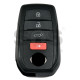 OEM Smart Key for Toy Land Cruiser  2022+ Buttons:3+1 / Frequency: 433MHz / Transponder: TIRIS RF430 (8A)  / First Page: 8A   	/  Keyless Go