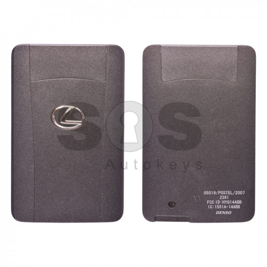 OEM Smart Card for Lexus IS250/350 Frequency: 433MHz / Transponder: Texas Crypto ID 6D - 67/68/70 / First Page: 98 / Part No: 89904-53131/ 89904-50480/ 89904-24020/89904-50481 / Keyless Go