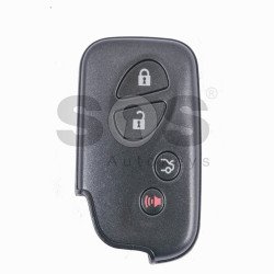 OEM Smart Key for Lexus Buttons:3+1 / Frequency: 433MHz / Transponder: Texas Crypto ID 6D - 67/68/70 / First Page: 98 / Immobiliser system: Smart Module / Part No: 89904-60852 / Keyless Go