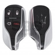 OEM Smart Key for Maserati Buttons:3+1 / Frequency: 433MHz / Transponder: HITAG2/ ID46/ PCF7953 / Blade signature: CY24 / Immobiliser System: BCM / Part No: TIK-MAS-01 / Keyless Go