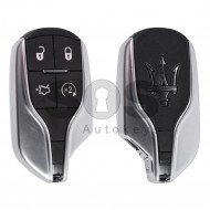 OEM Smart Key for Maserati Buttons:4 / Frequency: 433MHz / Transponder: HITAG2/ ID46/ PCF7953 / Blade signature: CY24 / Immobiliser System: BCM / Part No: TIK-MAS-02 / Keyless Go ( Automatic Start )