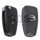 OEM Flip Key for Mazda 3 Buttons:2 / Frequency:433MHz / Transponder:4D63 80-Bit / Blade signature:HU101 / Immobiliser System:IMMO BOX / Part No:5WK50168 