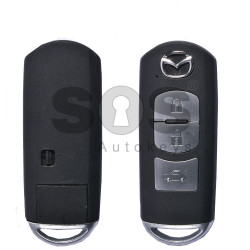 Smart Key for Mazda Buttons:3 / Frequency:434MHz / Transponder:HITAG PRO / Blade signature:MAZ-24R/MAZ-14 / Immobiliser System:Smart Module / Part No:2011DJ5486 / Keyless Go