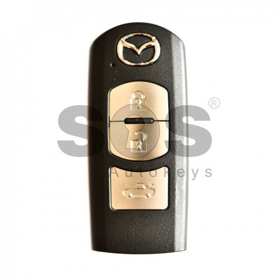 OEM Smart Key for Mazda Buttons:2 / Frequency:434MHz / Blade signature:MAZ-24R/MAZ-14 / Immobiliser System:Smart Module / Part No:GHK1675DY / Keyless Go / Manufacturer: SIEMENS VD0