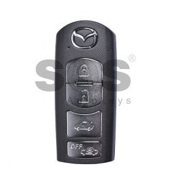 OEM Smart Key for Mazda Buttons:4 / Frequency:434MHz / Transponder:PCF 7953 / Blade signature:MAZ-24R/MAZ-14 / Immobiliser System:Smart Module / FCC ID WAZSKE13D01 / Keyless Go