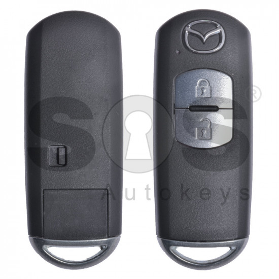 OEM Smart Key for Mazda Buttons:2 / Frequency:434MHz / Blade signature:MAZ-24R/MAZ-14 / Immobiliser System:Smart Module / Part No:GHY5-67-5DY/ KDY5-67-5DY / Keyless Go / Manufacturer: MITSUBISHI ELECTRONICS