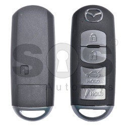 Smart Key for Mazda Buttons:4 / Frequency: 315MHz / Transponder: HITAG PRO/ PCF 7953 / Blade signature: MAZ-24R/MAZ-14 / Immobiliser System:Smart Module / FCC ID: WAZSKE13D01 / Keyless Go