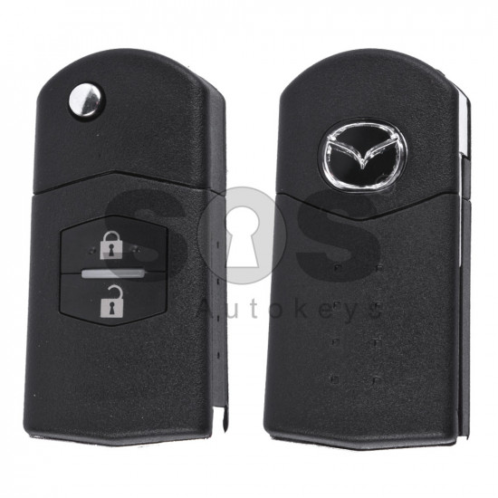 Flip Key for Mazda 2/3/5 Buttons:2 / Frequency:434MHz / Transponder:4D63 40-Bit / Blade signature:MAZ24 / Manufacture:Visteon