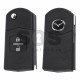 Flip Key for Mazda 2/3/5 Buttons:2 / Frequency:434MHz / Transponder:4D63 40-Bit / Blade signature:MAZ24 / Manufacture:Visteon
