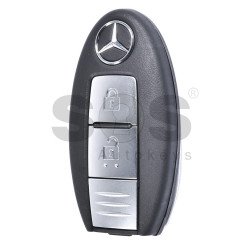 OEM Smart Key for Mercedes X-Class Buttons:2 / Frequency:434MHz / Transponder:PCF 7952 / Blade signature:NSN14 / Immobiliser System:BCM / FFC ID: CWTWB1U825 / Keyless GO (WITHOUT SLOT)
