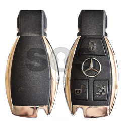 OEM Smart Key for Mercedes Buttons:3 / Frequency:315MHz / Transponder:BGA / Blade signature:HU64 / Immobiliser Sysem:FBS 4/EZS / KEYLESS GO
