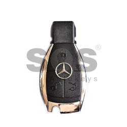 OEM Smart Key for Mercedes Buttons:3 / Frequency:433MHz / Transponder:NEC Processor / Blade signature:HU64 / Immobiliser System:EZS (Chrome Key)