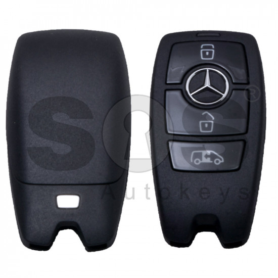 OEM  Smart Key Mercedes Sprinter W907 Buttons:3 / Frequency: 315MHz / Manufacture: HELLA / Part No: A9079058806 / Keyless Go
