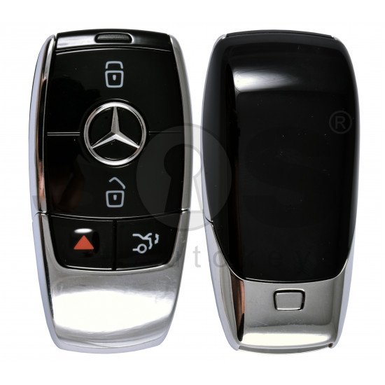 OEM  Smart Key Mercedes FBS4 Buttons:3+1P / Frequency: 315MHz /  Part No: A 167 905 45 03 / Blade signature:HU64 / Keyless Go / Nickel Black