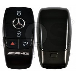 OEM  Smart Key Mercedes AMG FBS4 Buttons:3+1P / Frequency: 315 MHz /  Part No: A 177 905 91 01 / Blade signature:HU64 / Keyless Go /  Black