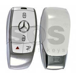 OEM  Smart Key Mercedes FBS4 Buttons:3+1P / Frequency: 315 MHz /  Part No: A 167 905 36 03 / Blade signature:HU64 / Keyless Go / Nickel White