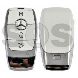 OEM  Smart Key Mercedes FBS4 Buttons:3 / Frequency: 433.92 MHz /  Part No:  A 167 905 33 03 / Blade signature:HU64 / Keyless Go / Nickel White