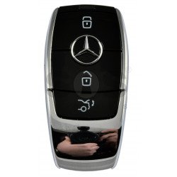 OEM  Smart Key Mercedes 2018+ Buttons:3 / Frequency: 433MHz /  Part No: A213 905 01 10/ Blade signature:HU64 / Keyless Go / Nickel Black