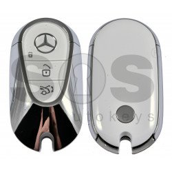 OEM  Smart Key Mercedes S-Class 2020+ Buttons:3 / Frequency: 433MHz /  Part No: A223 905 75 07 / Blade signature:HU64 / Keyless Go / Nickel White