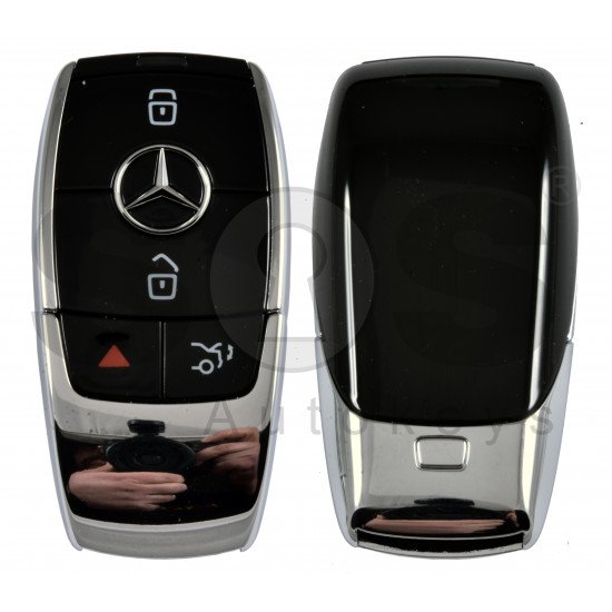 OEM  Smart Key Mercedes 2018+ Buttons:3+1p / Frequency: 433MHz /  Part No: A213 905 04 10/ Blade signature:HU64 / Keyless Go / Nickel Black / ONLY PAIRS