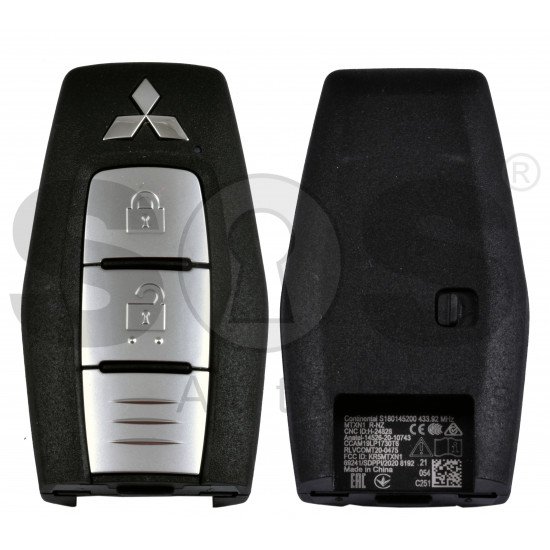 OEM Smart Key for Mitsubishi  Buttons:2 / Frequency:433MHz / Transponder: NCF29A/HITAG AES / Part No: 8637C251	