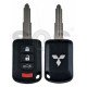 OEM Regular Key for Mitsubishi  Buttons:3+1p /Frequency:315MHz / Transponder:PCF 7961/HITAG 2 / Part No:  6370B945	