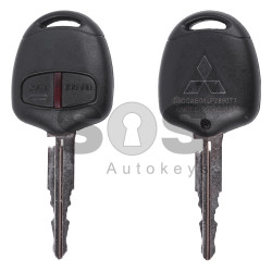 TPHJRM Car Key Fob Cover Smart Leather Key Case,Fit for Mitsubishi  Outlander Lancer 10 Pajero Sport EX ASX RVR Colt,Car Key Shell ABS Smart  Car Key
