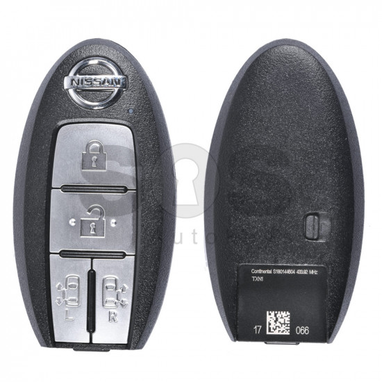 OEM Smart Key for Nissan Buttons:4 / Frequency:433MHz / Transponder: PCF7953 / Blade signature:NSN14 / Part No: S180144604 (WITHOUT SLOT)