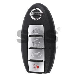 OEM Smart Key for Nissan Buttons:3+1 / Frequency:433MHz / Transponder:PCF7953 / Blade signature:NSN14 / Part No: 285E3-3KL8A / Keyless Go (WITH SLOT) OEM Smart Key for Nissan Buttons:3+1 / Frequency:433MHz / Transponder:PCF7953 / Blade signature:NSN14 / Part No: 285E3-3KL8A / Keyless Go (WITH SLOT)