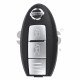 OEM Smart Key for Nissan Buttons:2 / Frequency:434MHz / Transponder: PCF7952 / Blade signature:NSN14 / Part No: 5WK49611 (With Slot)