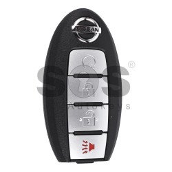 OEM Smart Key for Nissan Buttons:3+1 / Frequency:433MHz / Transponder: PCF7952 / Blade signature:NSN14 / Part No: 285E31AC7B (WITHOUT SLOT)