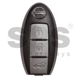 OEM Smart Key for Nissan Buttons:3 / Frequency: 434MHz / Transponder: HITAG 2/ ID 46/ PCF7952 / Blade signature: NSN14 / Part No: 5WK49619 / 285E3-1TJ0E (With Slot)