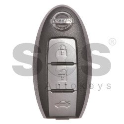 OEM Smart Key for Nissan Buttons:3 / Frequency: 434MHz / Transponder: HITAG2/ ID46/ PCF7952 / Blade signature:NSN14 / Part No: 5WK49609 (With Slot) OEM Smart Key for Nissan Buttons:3 / Frequency: 434MHz / Transponder: HITAG2/ ID46/ PCF7952 / Blade signature:NSN14 / Part No: 5WK49609 (With Slot)