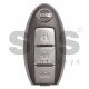 OEM Smart Key for Nissan Buttons:3 / Frequency: 434MHz / Transponder: HITAG2/ ID46/ PCF7952 / Blade signature:NSN14 / Part No: 5WK49609 (With Slot)