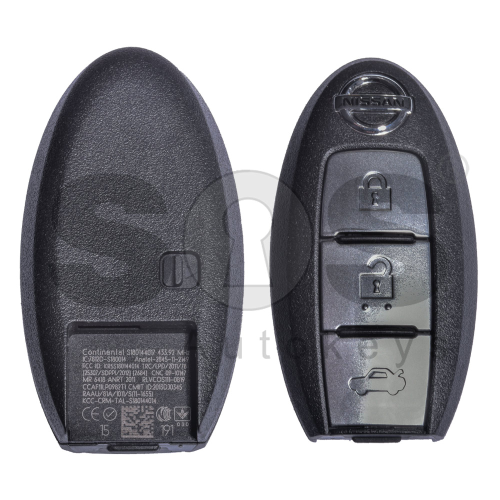 OEM Smart Key for Nissan Buttons:3 / Frequency: 434MHz 
