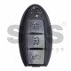 OEM Smart Key for Nissan Buttons:3 / Frequency: 434MHz / Transponder: HITAG3/ ID46/ PCF7952XTT / Blade signature:NSN14 / Part No: S180144017 (Without Slot) 