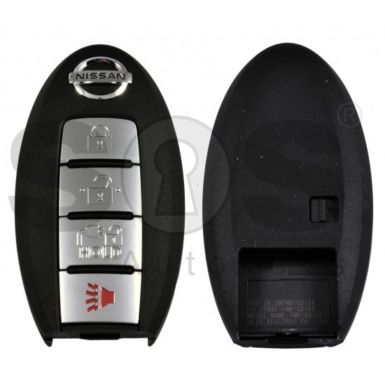 OEM Smart Key for Nissan LEAF 2018 Buttons:3+1P / Frequency: 434MHz / Transponder: HITAG AES / Blade signature:NSN14 / Part No: 285E3-5SA1A/285E3-5SA1B