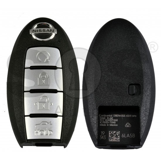 OEM Smart Key for Nissan SENTRA 2020 Buttons:3+1P / Frequency: 434MHz / Transponder: NCF29A/HITAG / Blade signature:NSN14 / Part No: 285E3-6LA5B		/ Automatic Start 