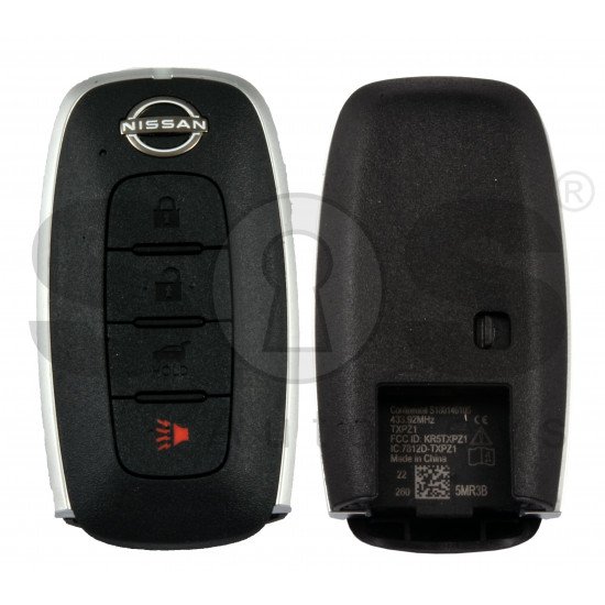 OEM Smart Key for Nissan PATHFINDER/ARIYA  Buttons:3+1 / Frequency: 434MHz / Transponder: NCF29A/HITAG AES /   Part No: 285E3-5MR3B		 / Automatic Start