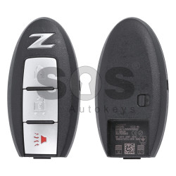 OEM Smart Key for Nissan Z Buttons:2+1 / Frequency:433MHz / Transponder:PCF7952 / Blade signature:NSN14 / Part No: 5WK50196/ 285E3-1ET8A/ 285E3-1ET5A (WITH SLOT)