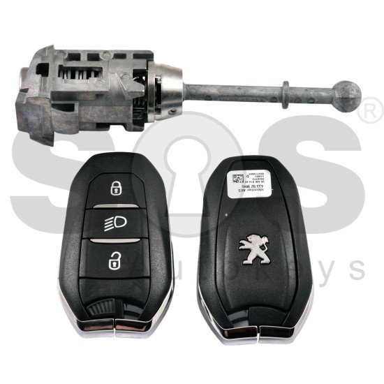 OEM Set For Peugeot Buttons:3 / Frequency: 433MHz / Transponder: NCF29A/HITAG AES / Set Part No:  9813617880/ Key Part No : 98 426 814 80 IM3A
