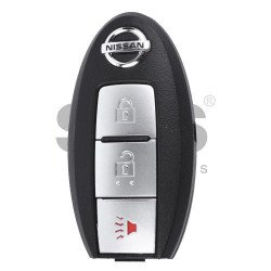 OEM Smart Key for Nissan Buttons:2+1 / Frequency:434MHz / Transponder: PCF7952/ HITAG2  / Blade signature:NSN14 / Manufacture: Mitsubishi Electric (Without Slot)