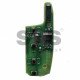 OEM Flip Key (PCB) for GENERAL MOTORS / OPEL ASTRA K Buttons:3+1 / Frequency:315MHz / Transponder:HITAG2 / Immobiliser System:BCM