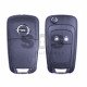 OEM Flip Key for Opel Astra J/Insignia Buttons:2 / Frequency:433 MHz / Transponder:PCF 7937 / Blade signature:HU100 / Immobiliser System:BCM / Part No: GM13574868/ GM1350235