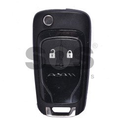 OEM Flip Key for Vauxhall Adam Buttons:2 / Frequency:433MHz / Transponder: HITAG2/ ID46 / Blade signature:HU100 / Immobiliser System:BCM / Part No: GM13384022 (Black)